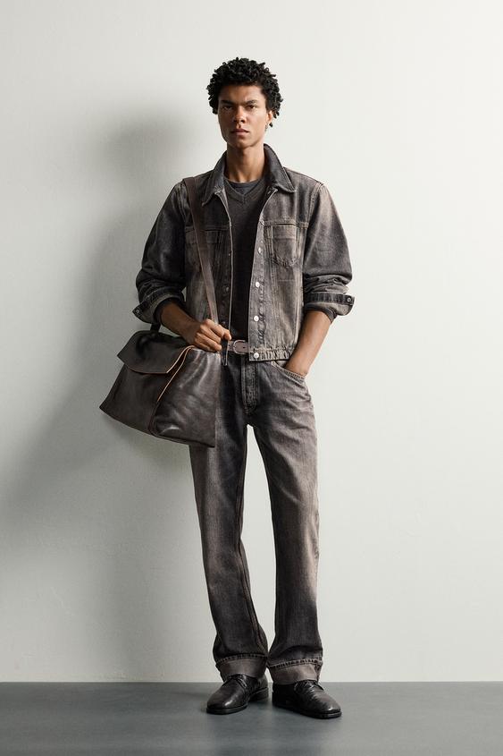 CROPPED DENIM JACKE - Dunkelgrau von Zara - Bild 0