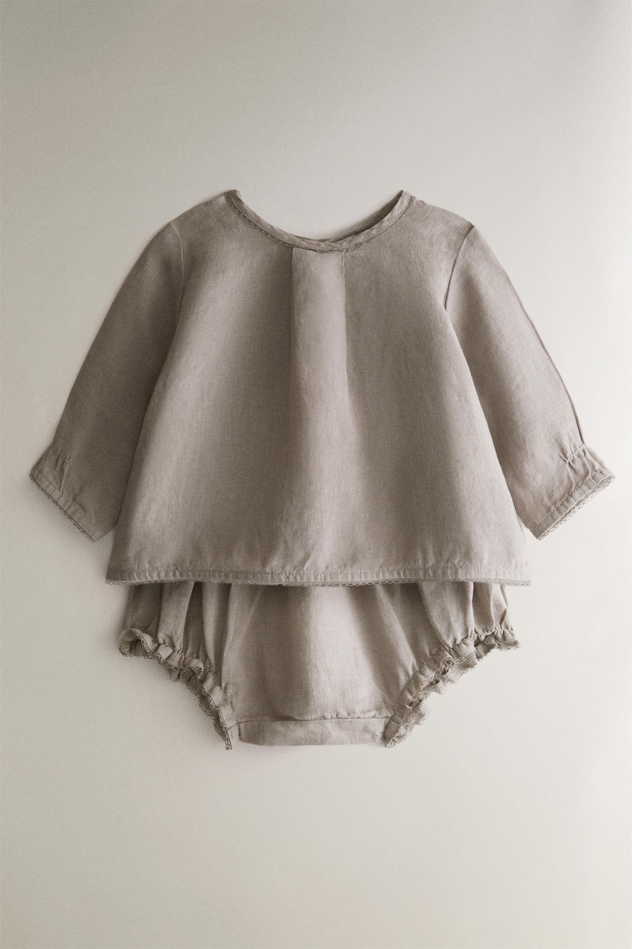 LINEN BABY BLOOMERS