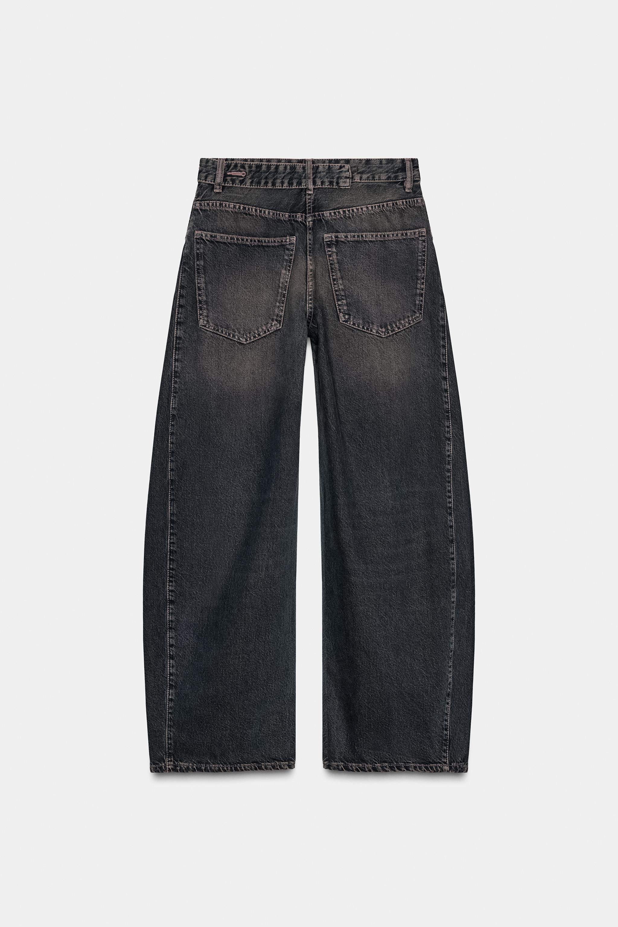 TRF OVERSIZE LOW RISE JEANS