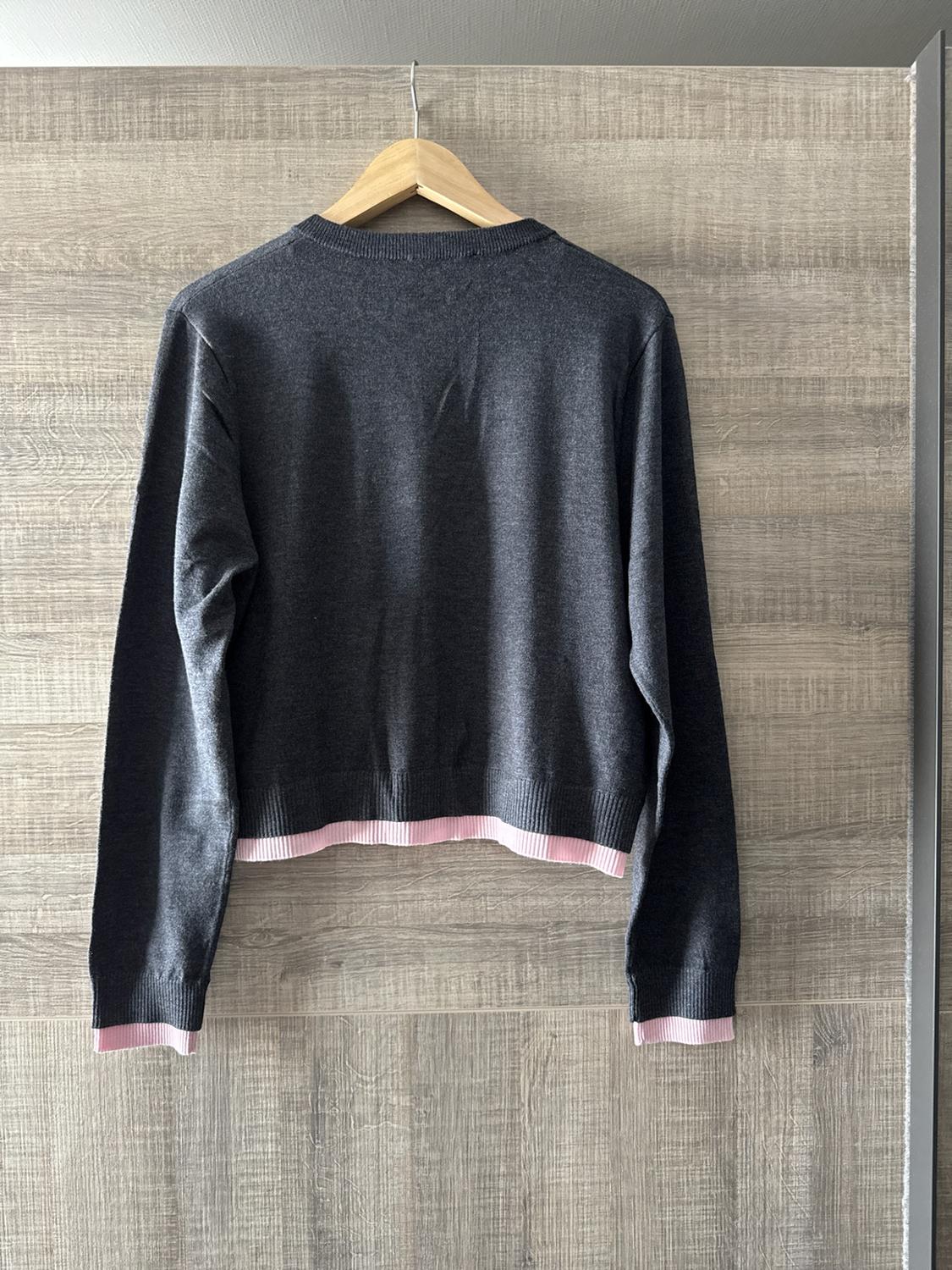 CONTRAST KNIT CARDIGAN - Image 4