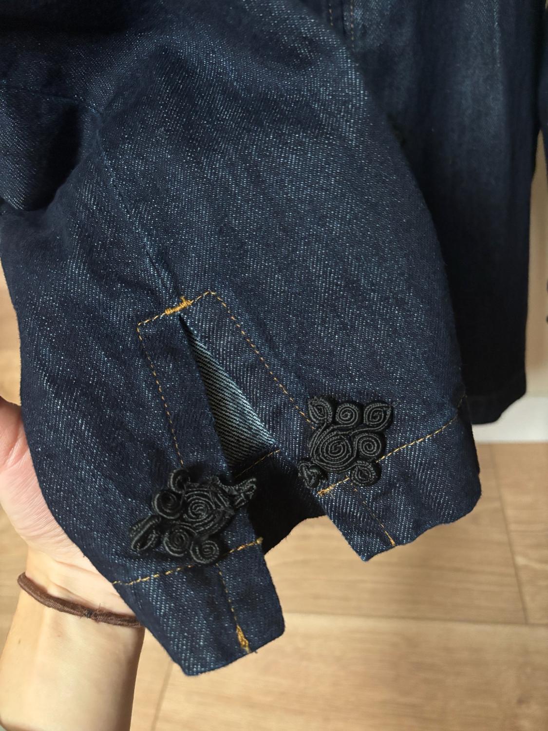 ZW COLLECTION DENIM JACKET WITH FIREMAN CLASPS - Image 4