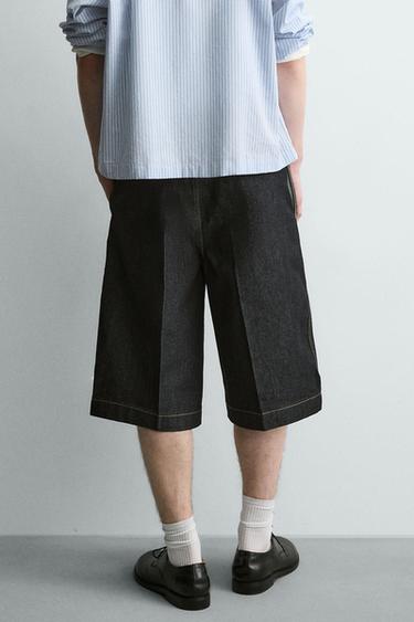 JORTS EN DENIM RELAXED FIT - Bleu de Zara - Image 2