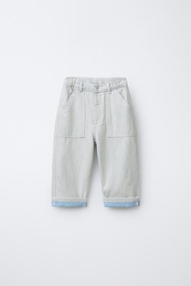 BAGGY JEANS - White by Zara