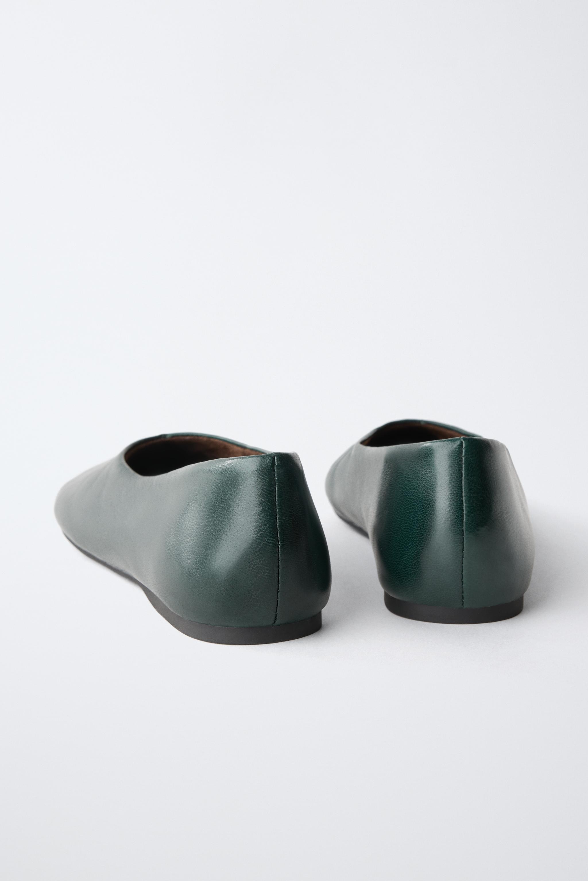 LEATHER BALLET FLATS