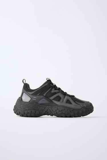 Zara MULTI-PIECE SNEAKERS - Black