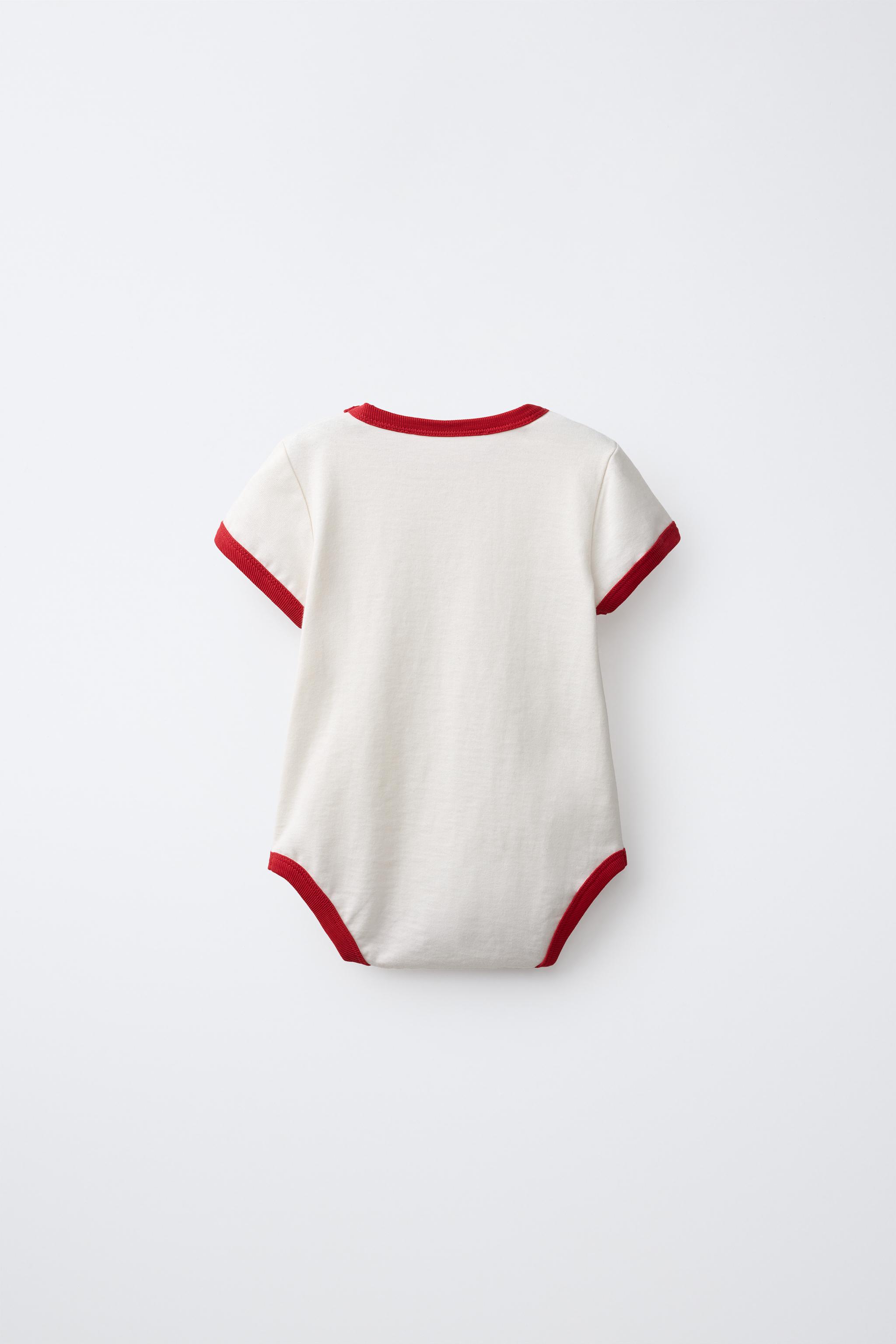 FRUIT OF THE LOOM™ CONTRAST PIPING BODYSUIT