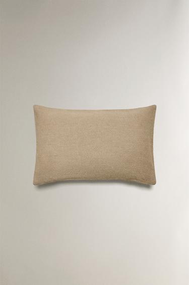 EMBROIDERED CUSHION COVER - Light beige by Zara - Image 2