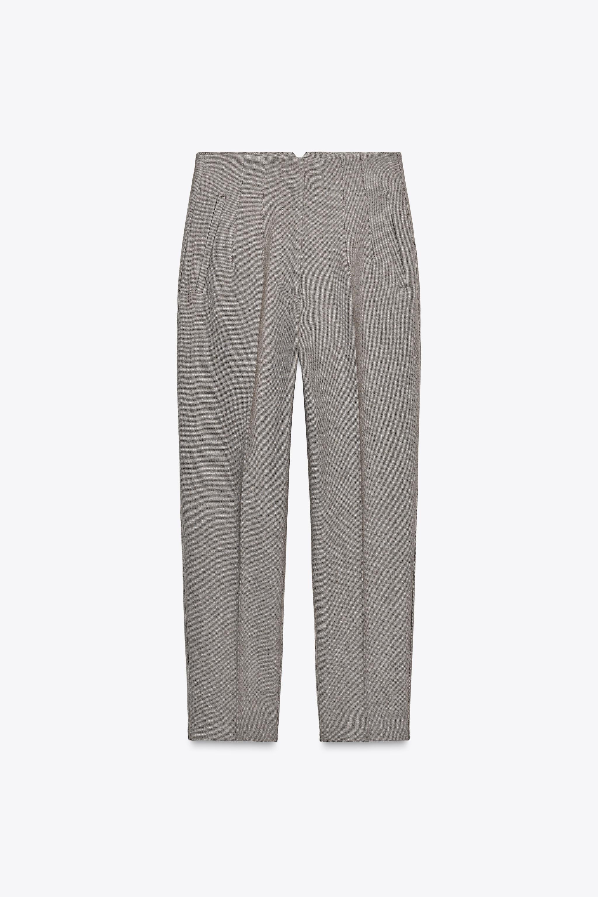 HIGH-WAISTED PANTS - Beige | ZARA United States