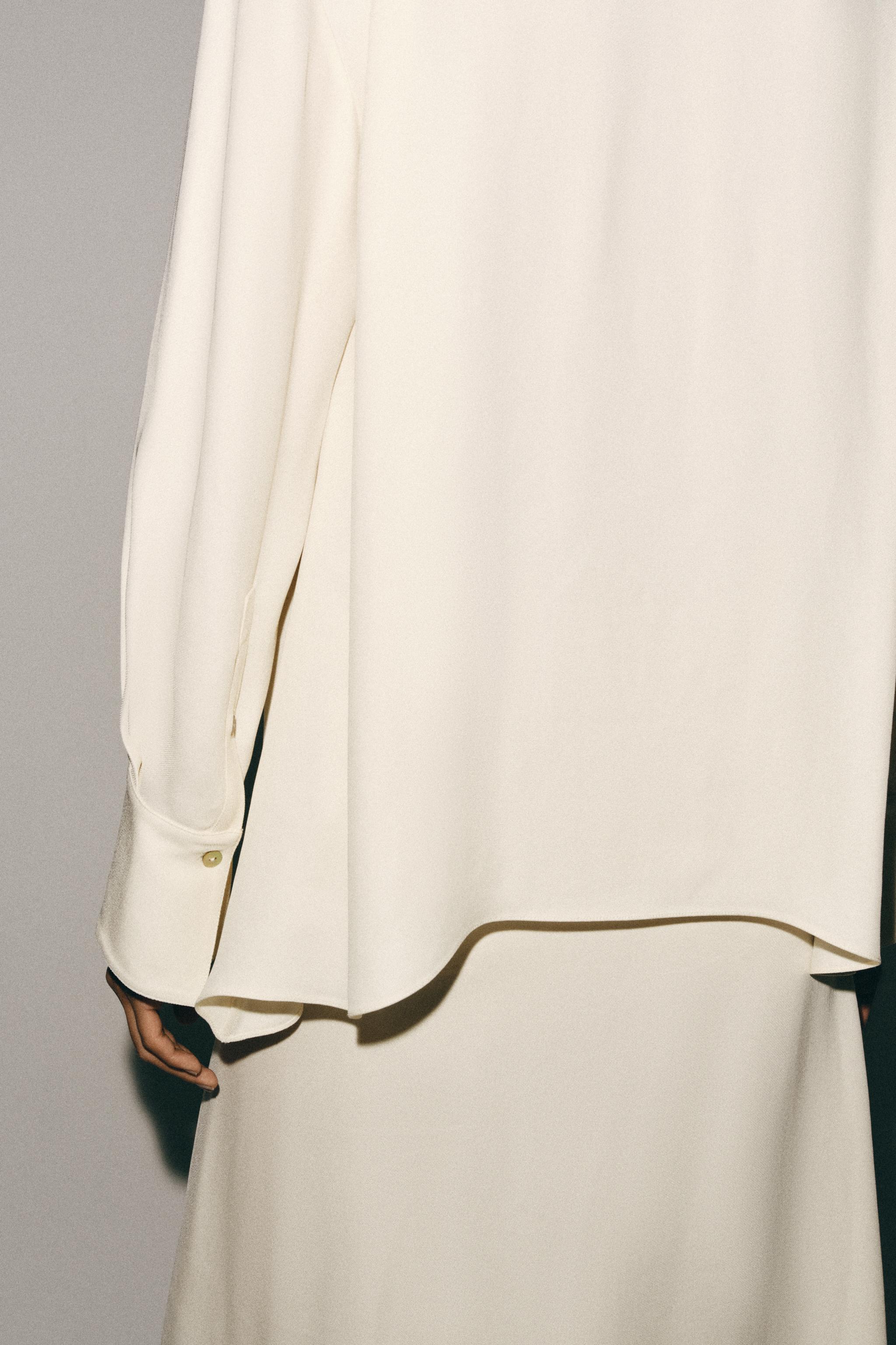 ZW COLLECTION TIED PLEATED BLOUSE