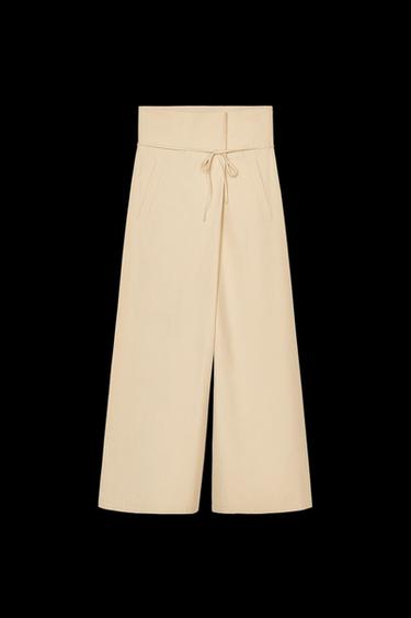 HOSE MIT HOHEM BUND - Hellbraun von Zara - Bild 0