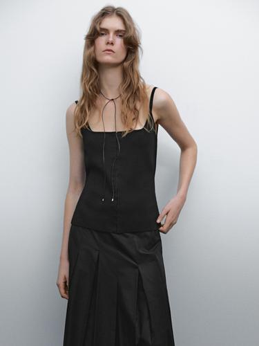 Zara Fitted corset top - Black