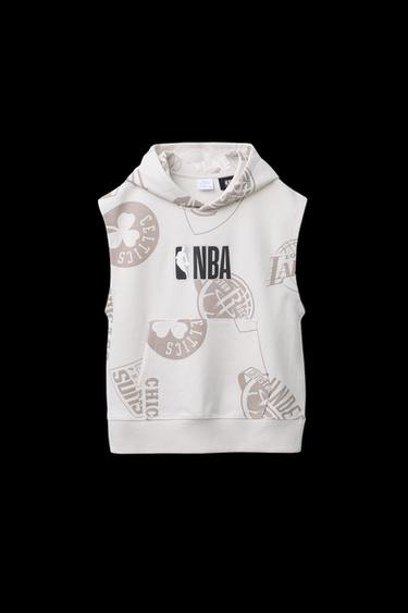 SUDADERA CHALECO INTERLOCK EQUIPOS NBA © - Beige de Zara - Imagen 0