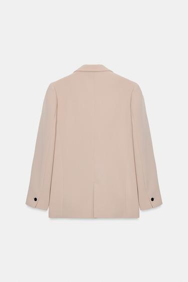 VESTE DROITE À ÉPAULETTES - Sable de Zara - Image 7