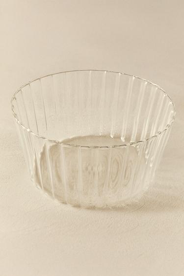 WAVY BOROSILICATE GLASS SALAD BOWL - 990 by Zara