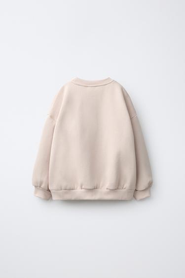 WINNIE THE POOH © DISNEY EMBROIDERED SWEATSHIRT — Mid-ecru 2
