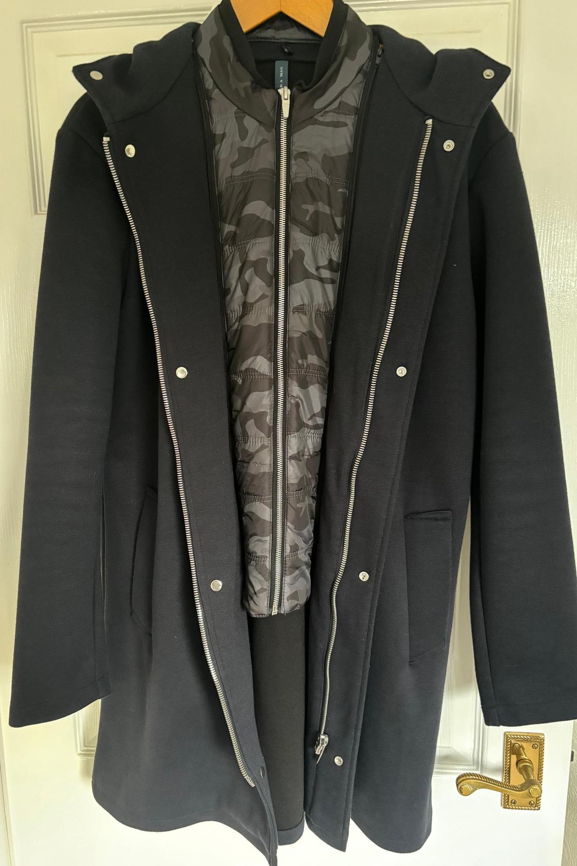 NAVY BLUE COAT WITH REMOVABLE INTERIOR - Image 2