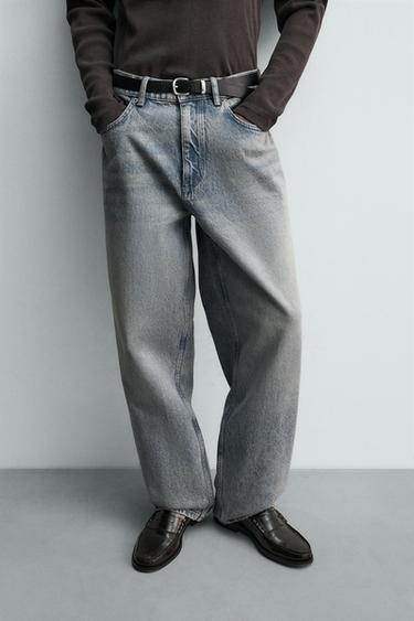 BAGGY FIT JEANS - Blue grey by Zara