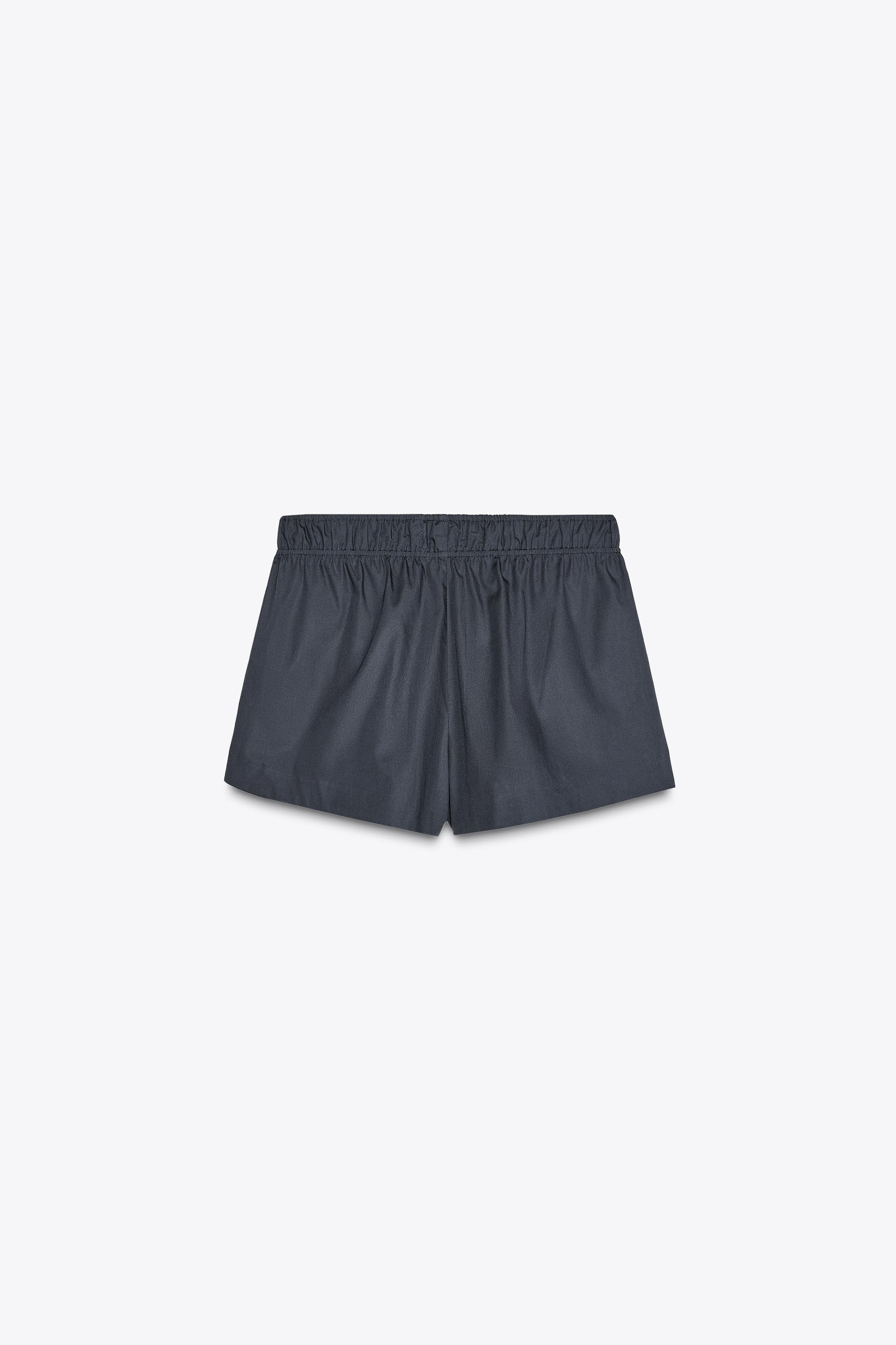 ZARA ポプリンショーツ 6929/424 POPLIN SHORTS - Light petrol blue | ZARA United States