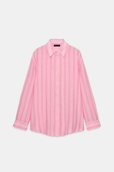 CHEMISE VOLUME À RAYURES - Rayures de Zara - Image 7