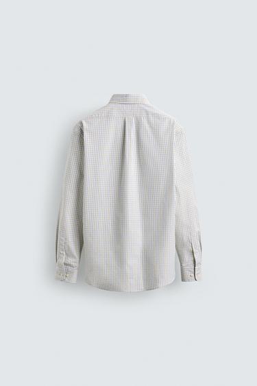 CHEMISE REGULAR FIT COTON - Jaune foncé de Zara - Image 8