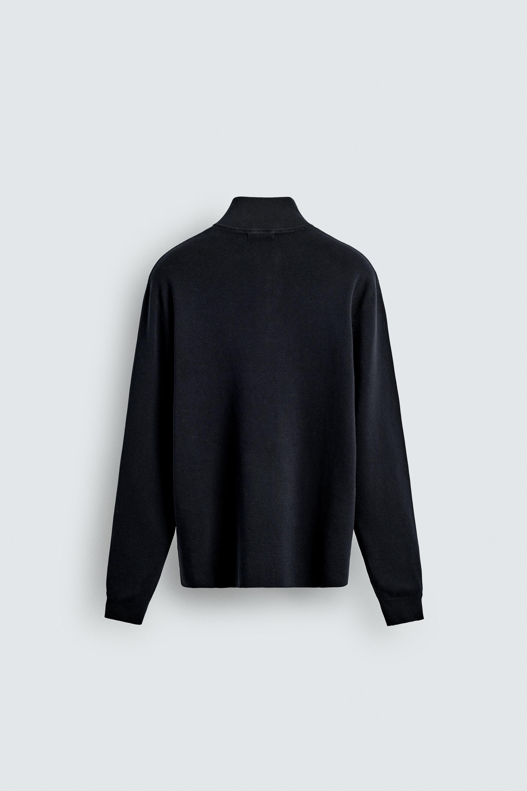 PULL EN MAILLE PERLÉE ZIPPÉ