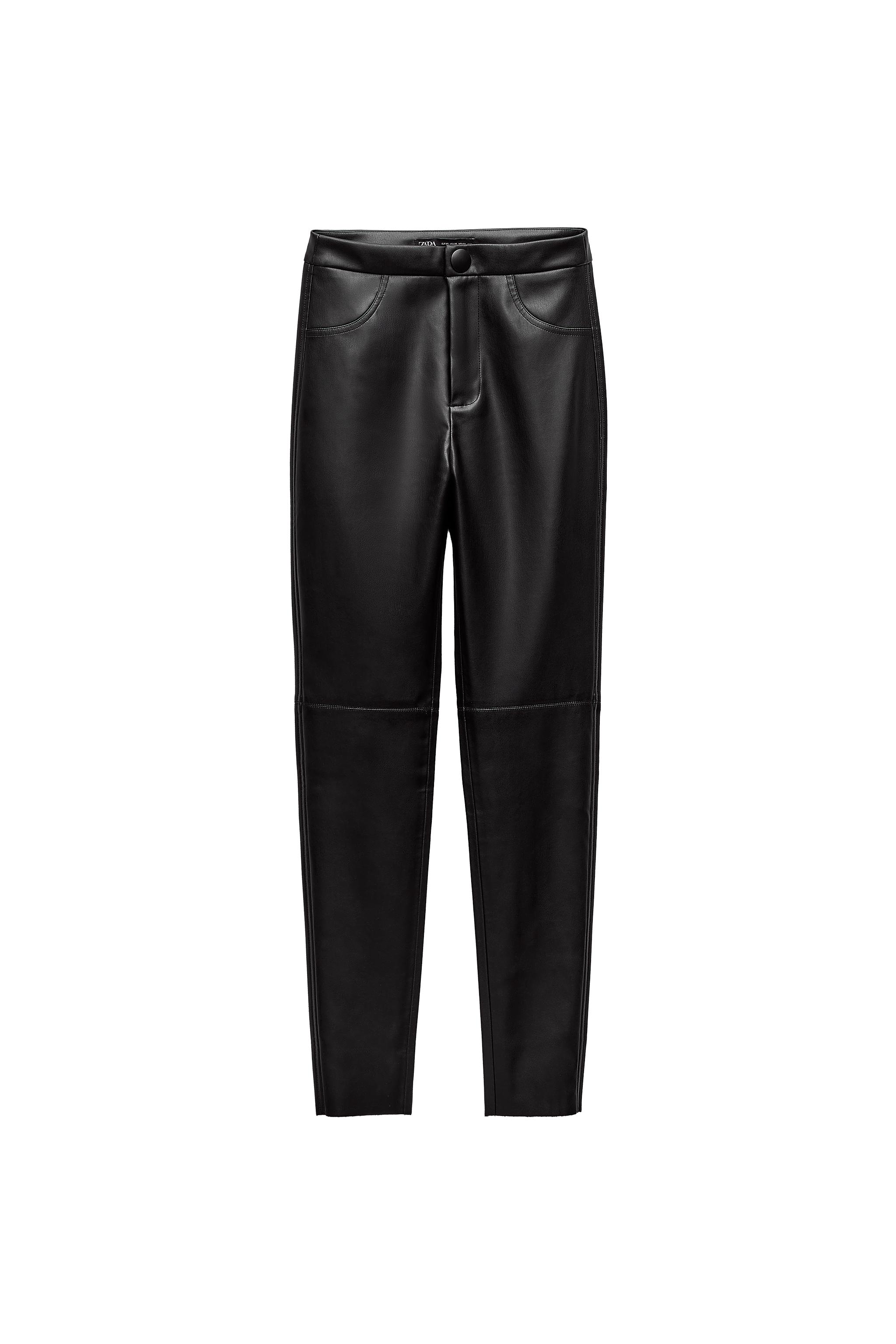 FAUX LEATHER LEGGINGS | SECOND HAND | Zara Preowned