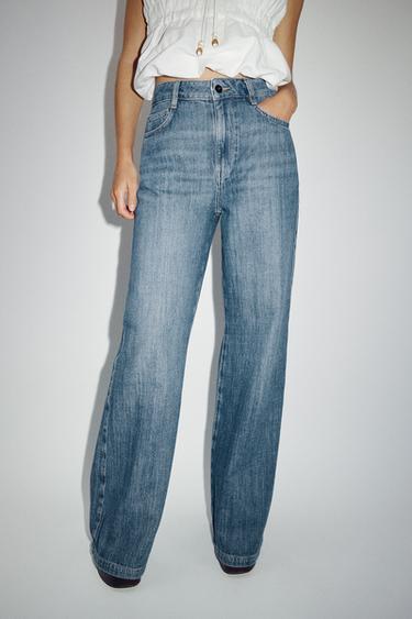JEANS Z1975 WIDE LEG TIRO ALTO - Azul medio de Zara