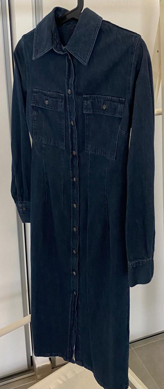 ZW COLLECTION DENIM SHIRT DRESS SECOND HAND