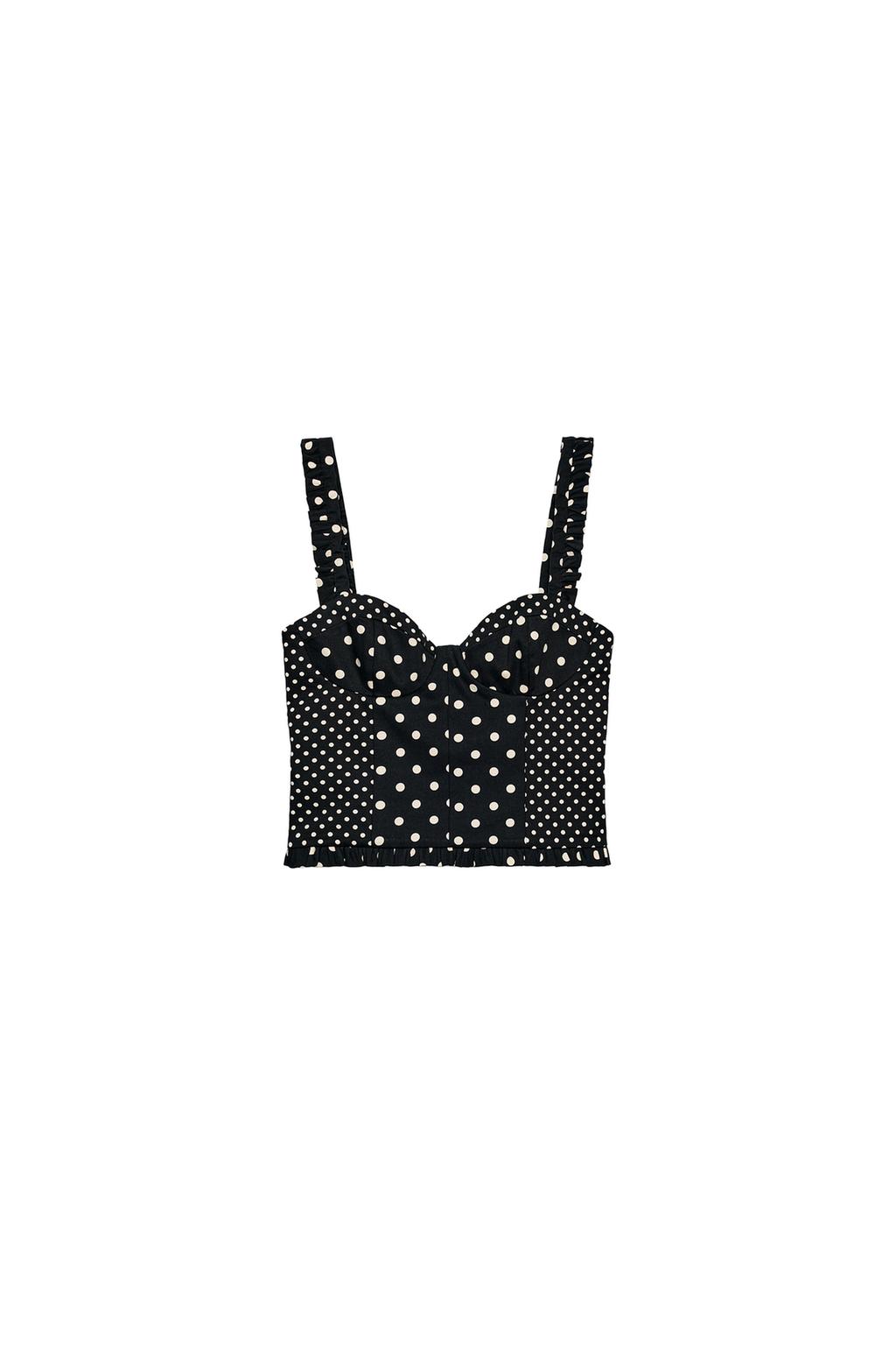 POLKA DOT CORSET TOP - image 3