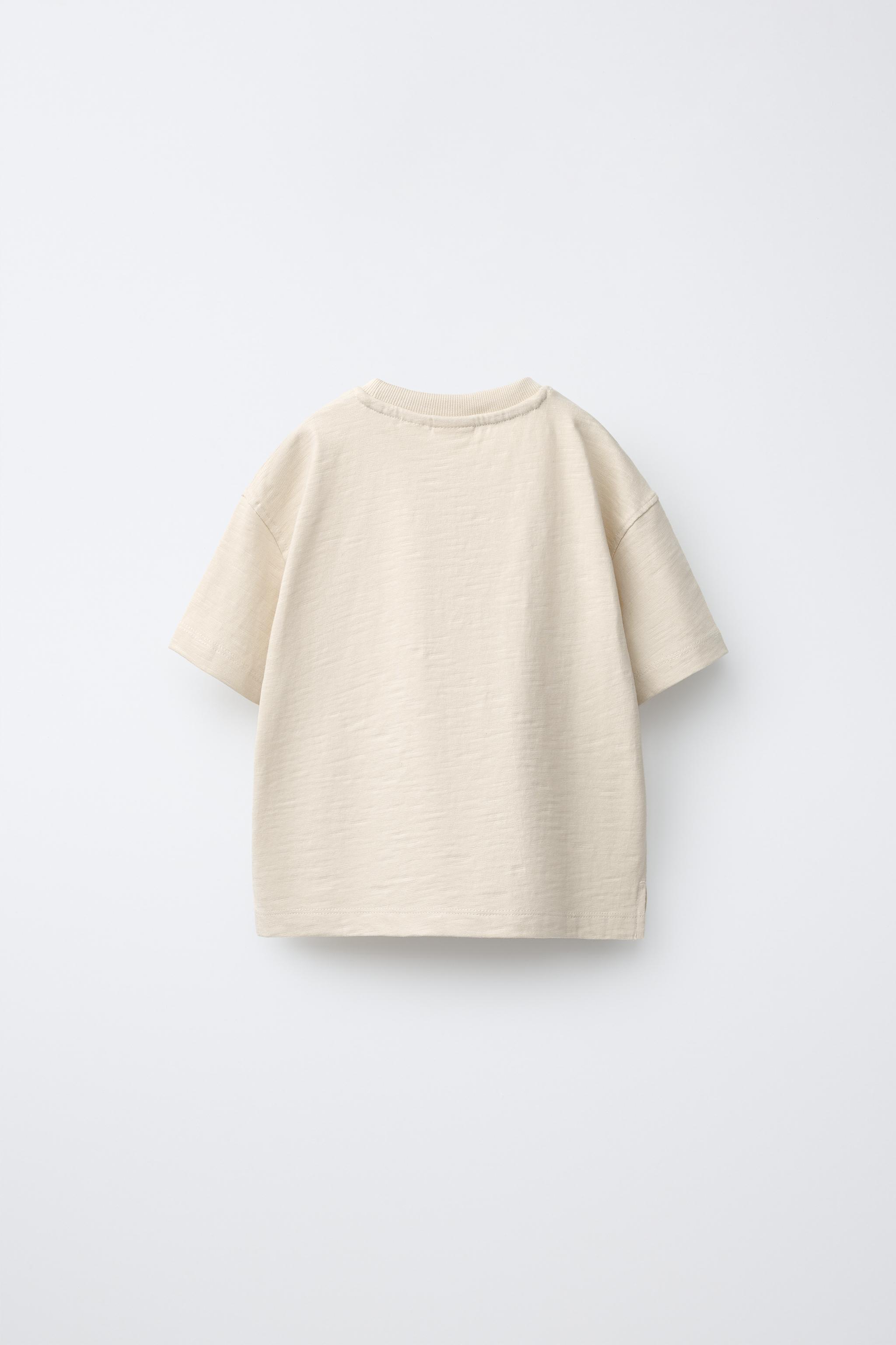 TURTLE EMBROIDERED T-SHIRT — Mid-ecru (alternate view)