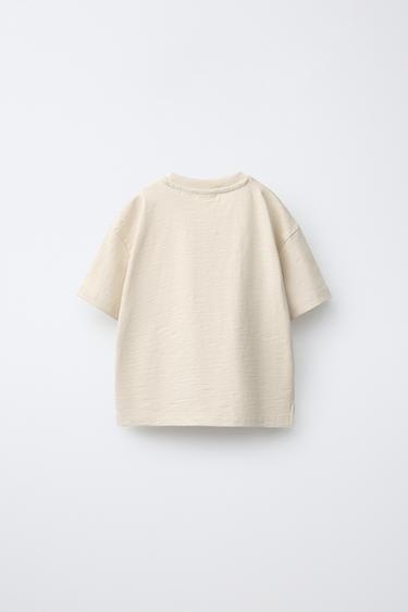 TURTLE EMBROIDERED T-SHIRT — Mid-ecru 2