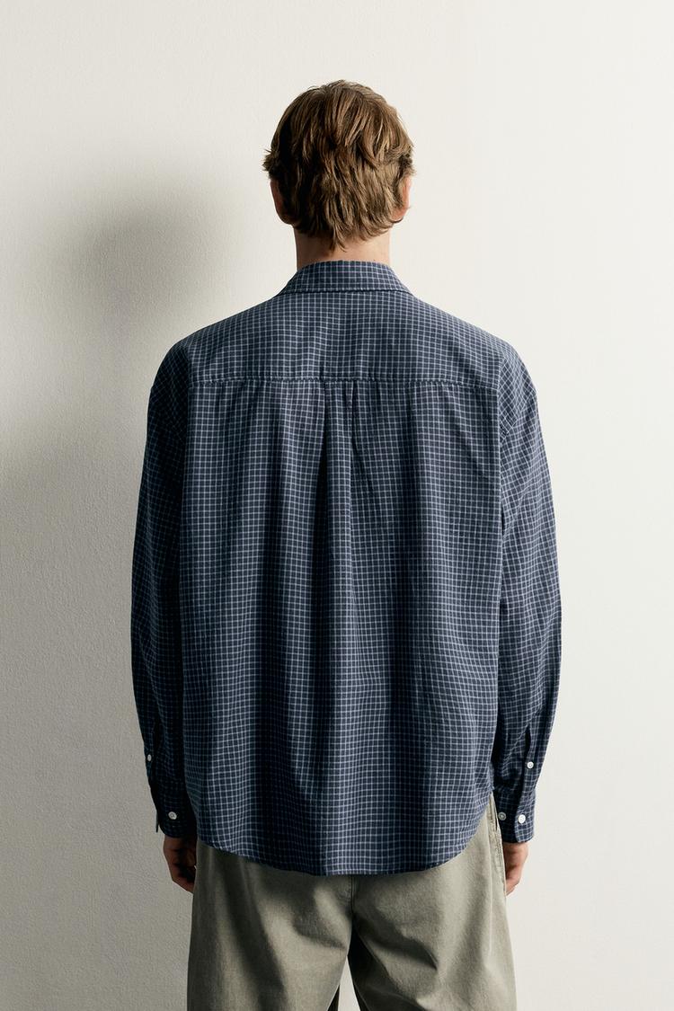 Camisa de cuadros de corte relajado 3