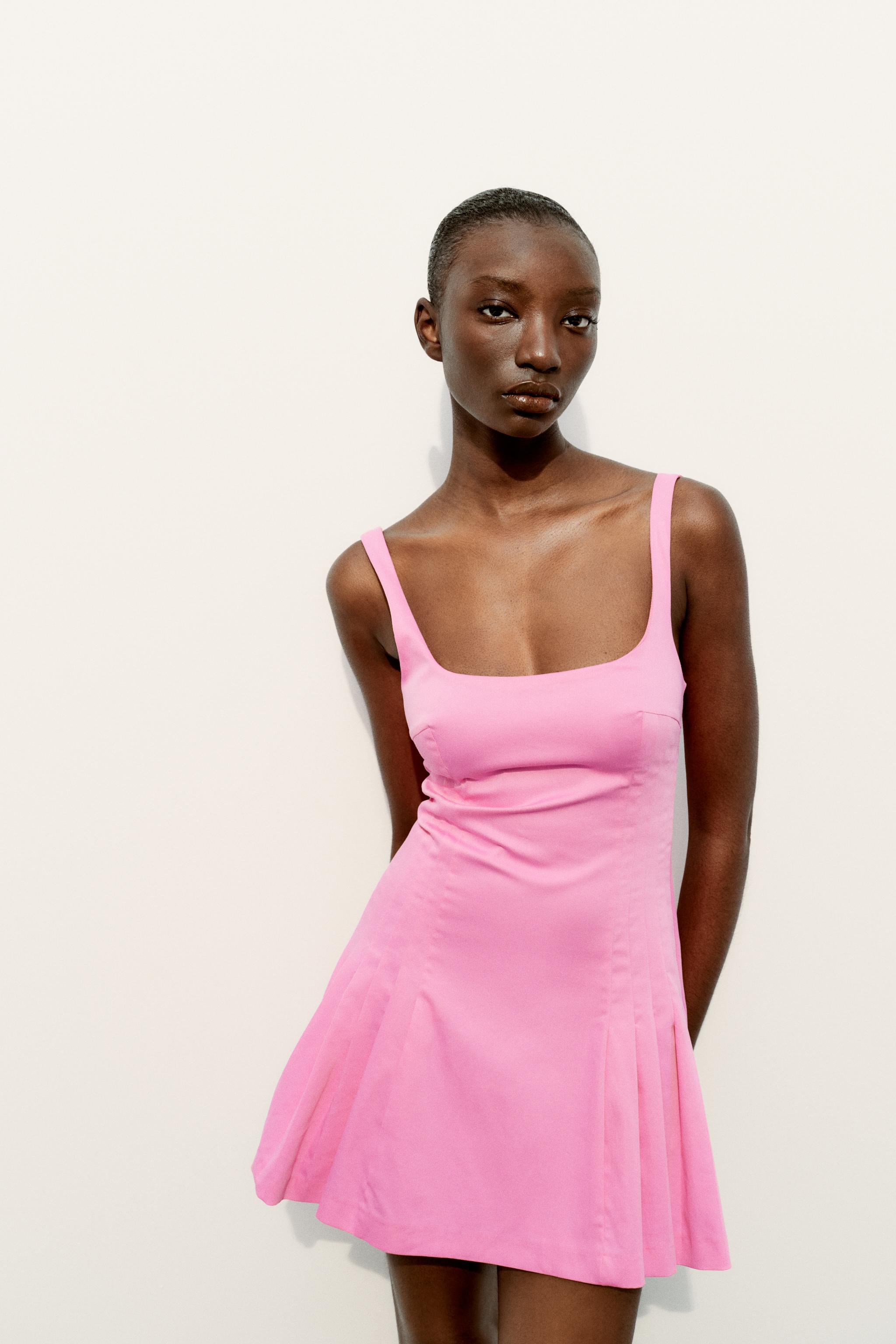 mini dress with bow zara