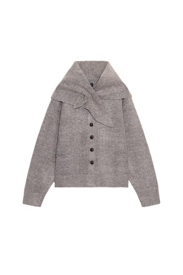 CARDIGAN WITH SCARF DETAIL