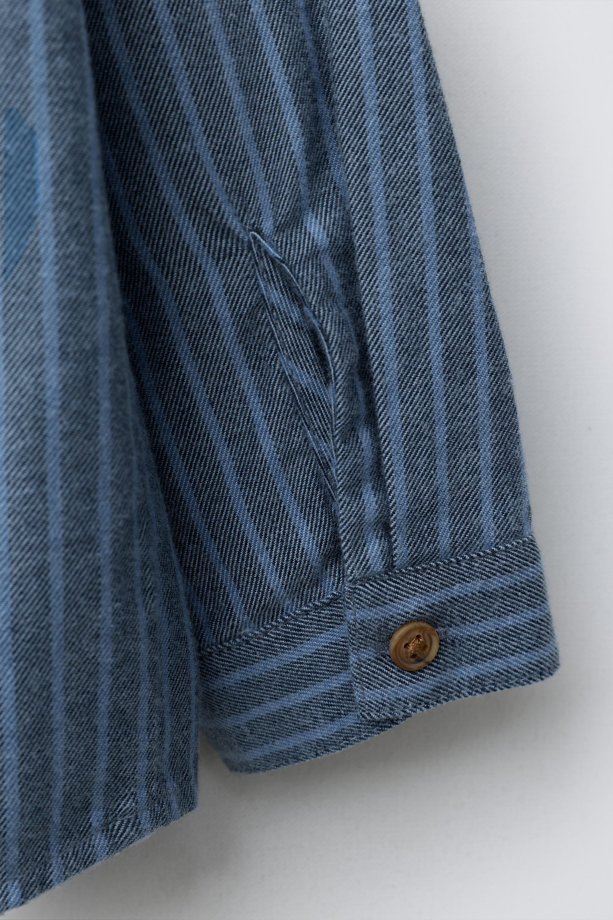 CHEMISE COL MAO RAYURES