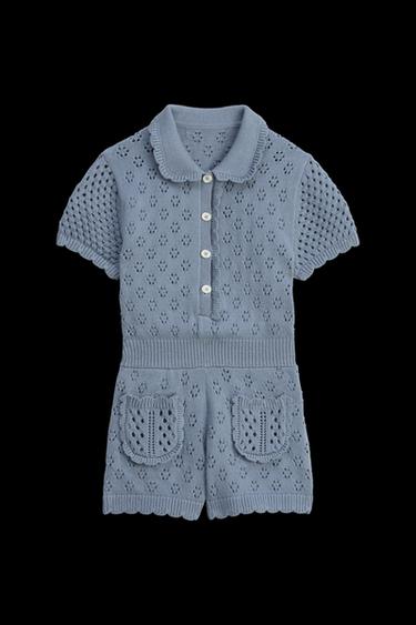 MONO PUNTO CALADOS LIMITED EDITION - Azul claro de Zara - Imagen 0