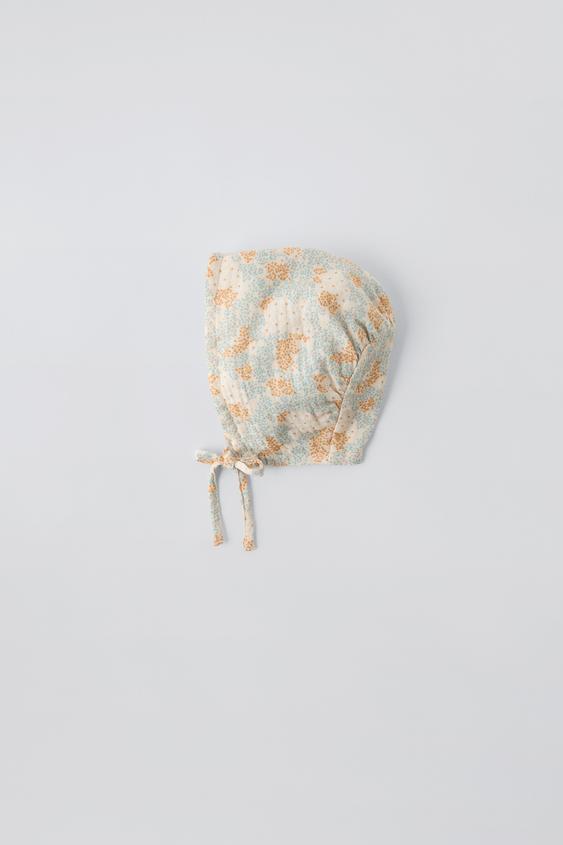 FLORAL BONNET - Beige | ZARA Saudi Arabia