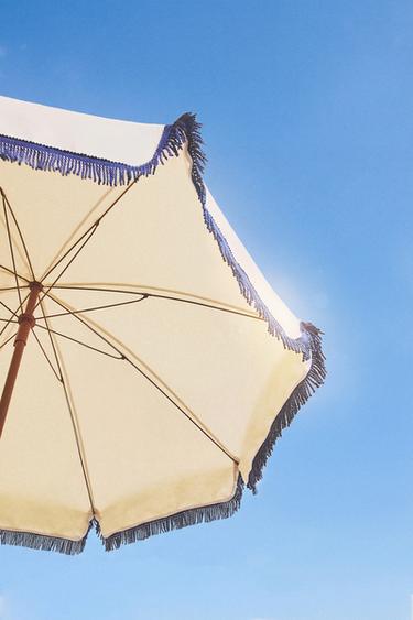 FRINGED BEACH UMBRELLA (ø 135CM) - Multicoloured by Zara