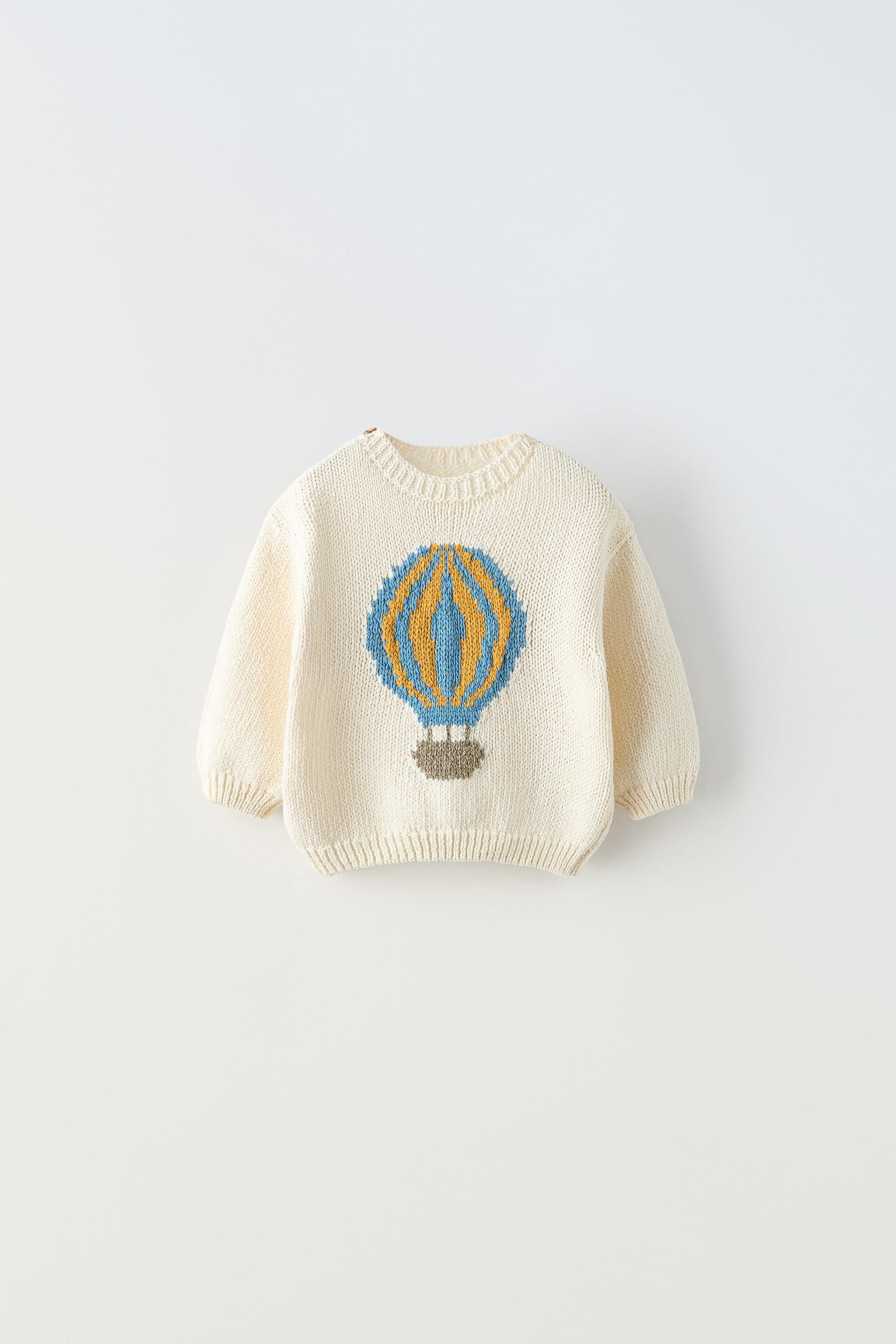 Cable-knit Cotton Sweater - Light beige - Kids