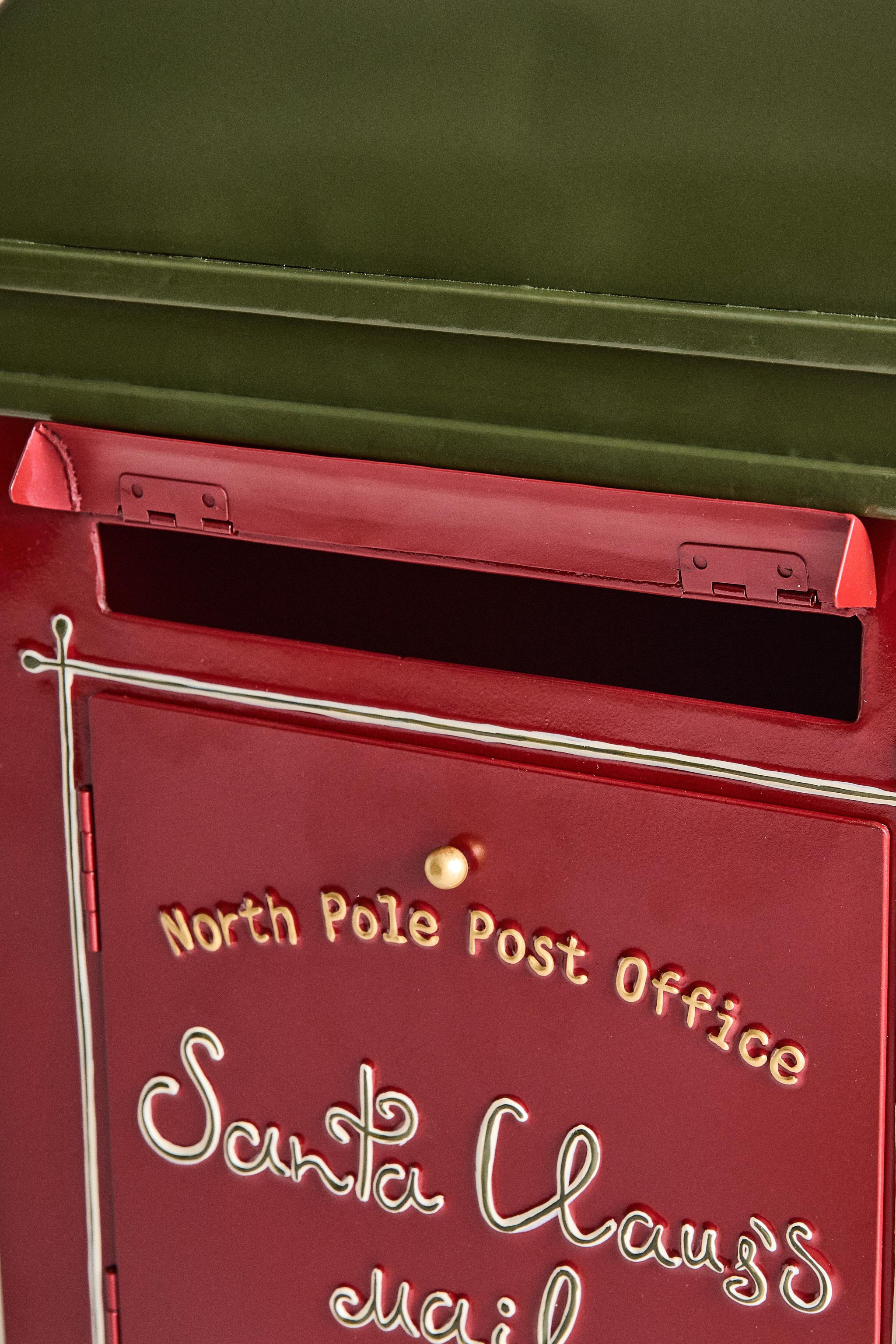 SANTA CLAUS MAILBOX CHRISTMAS ORNAMENT