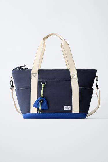 Bolsa tipo bowling de contraste