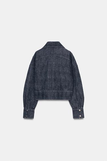CAZADORA Z1975 CORTA DENIM - Azul de Zara