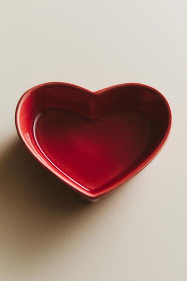 PACK OF MINI HEART BOWLS (PACK OF 2) - Reds by Zara