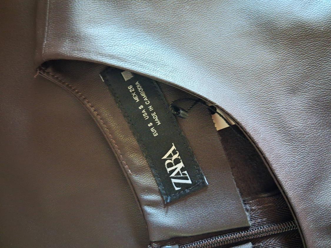 FAUX LEATHER MIDI DRESS - Image 3