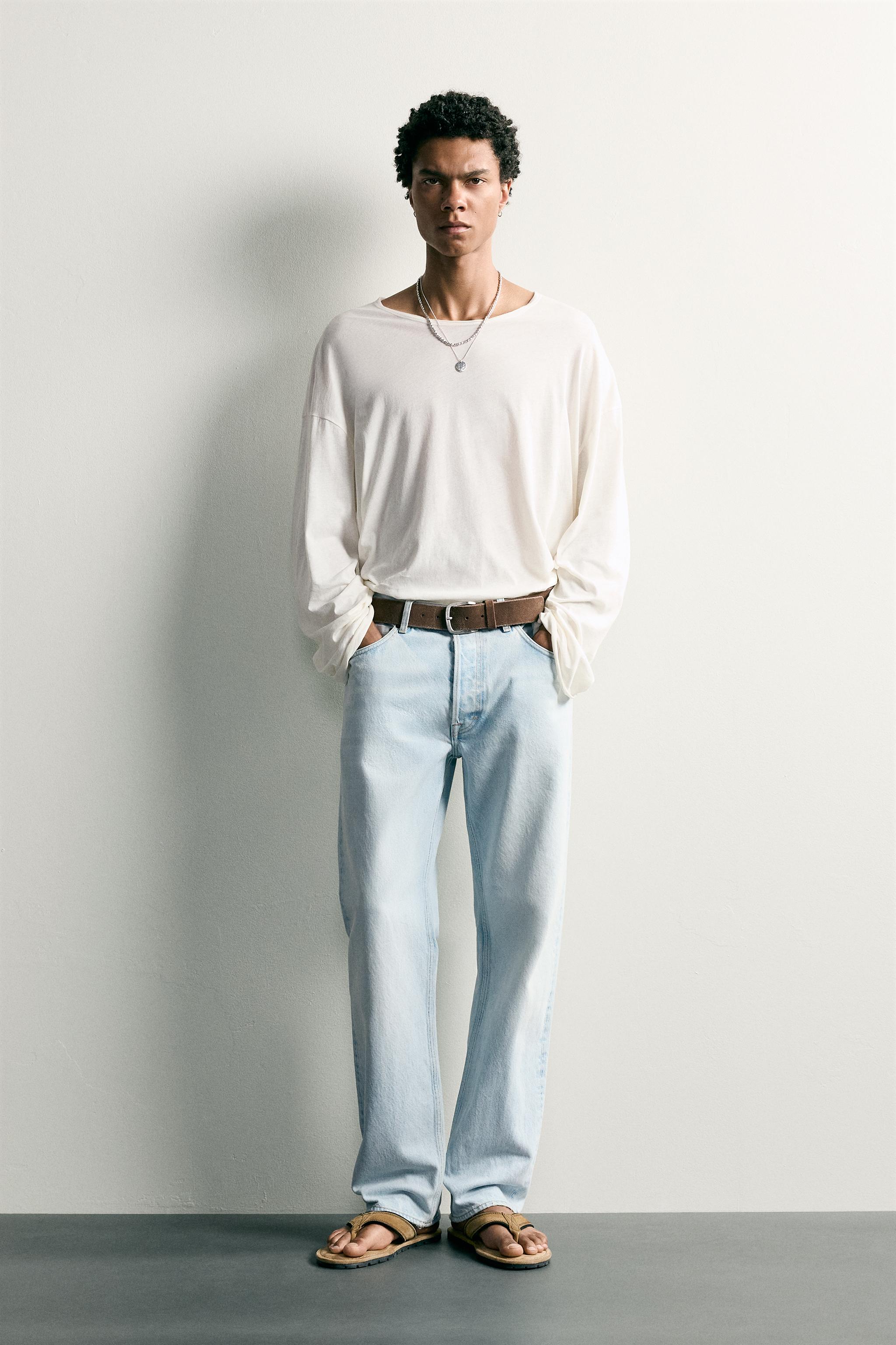 フルイドリラックスフィットTシャツ - ホワイト | ZARA Japan / 日本