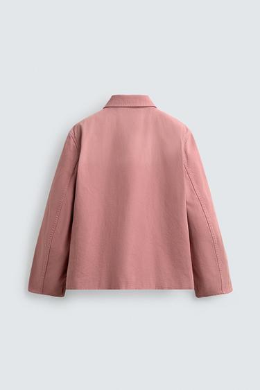 RELAXED FIT WASHED JACKET - Pink by Zara - Image 7