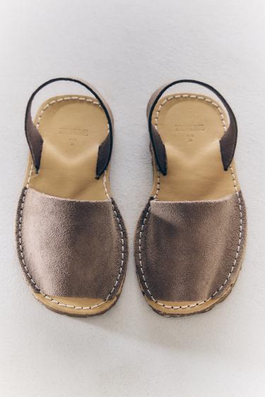 CHILDREN'S LEATHER SANDALS - Light beige by Zara - Image 5
