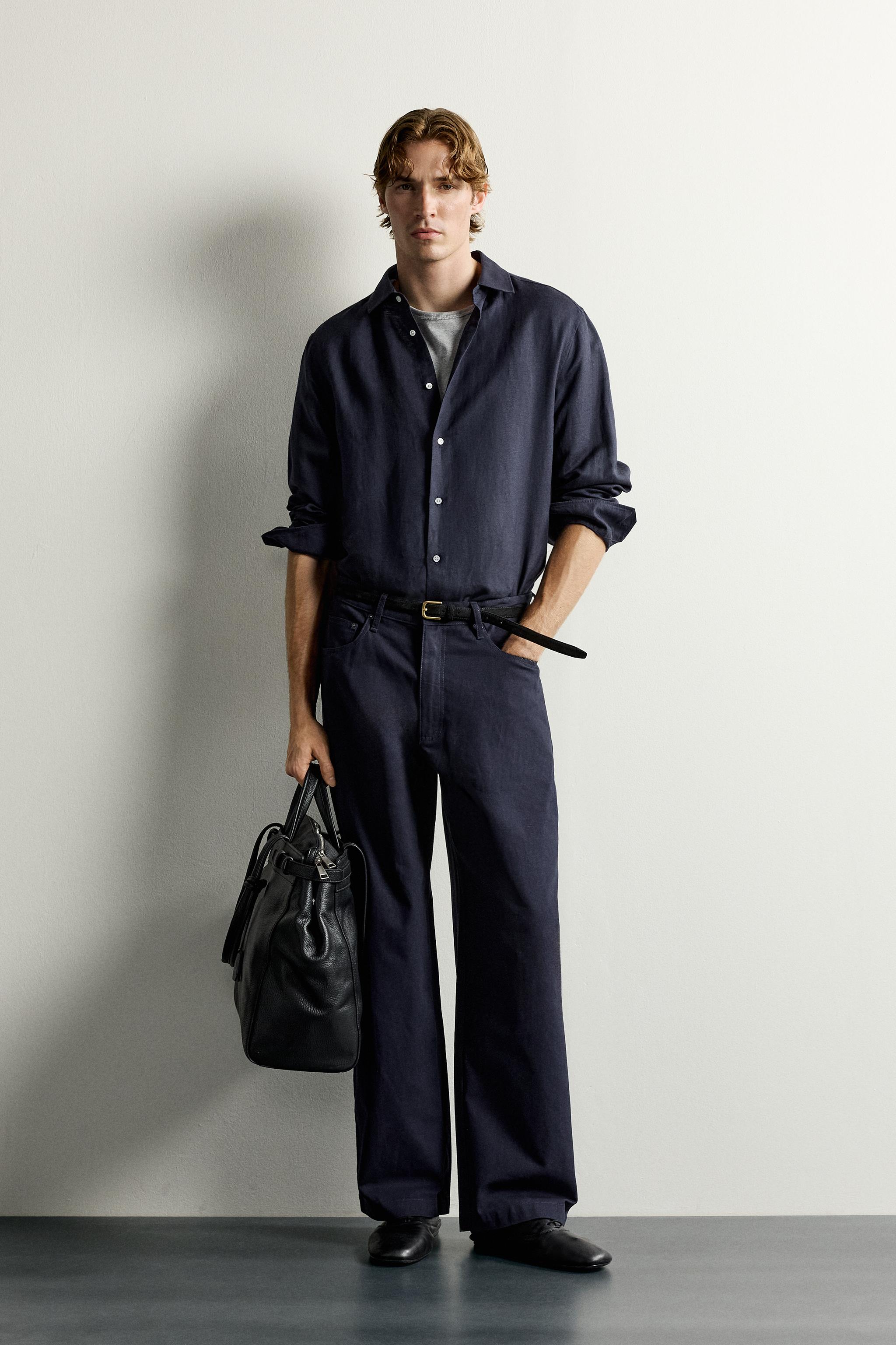 RELAXED FIT PANTS WITH TAB