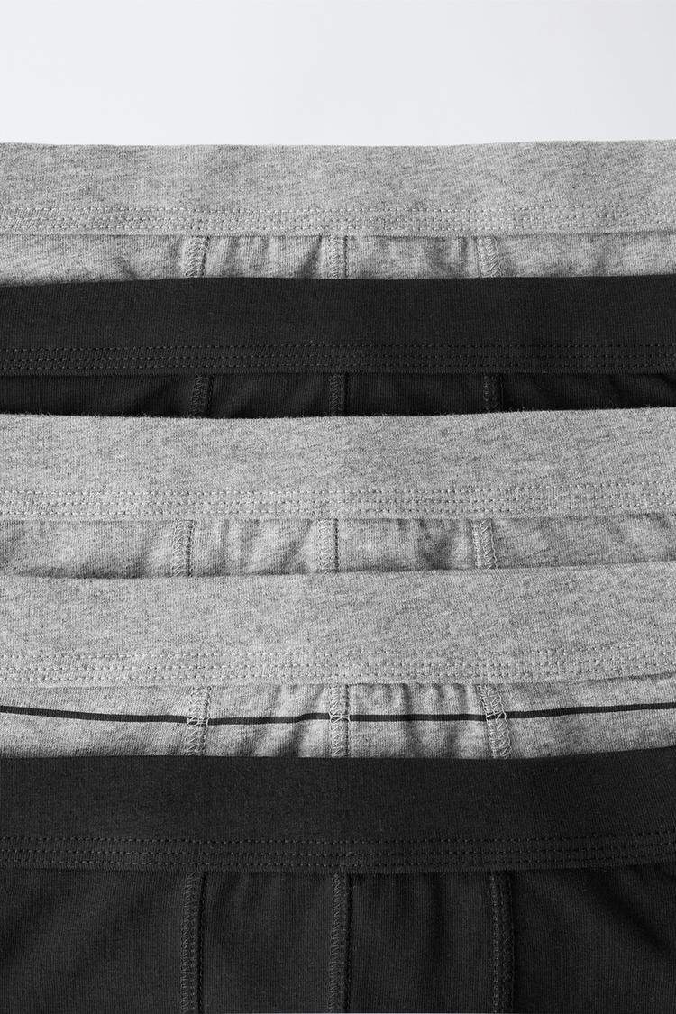 6-14 AÑOS/ PAQUETE DE 5 BOXERS DE RAYAS Y LISOS 2
