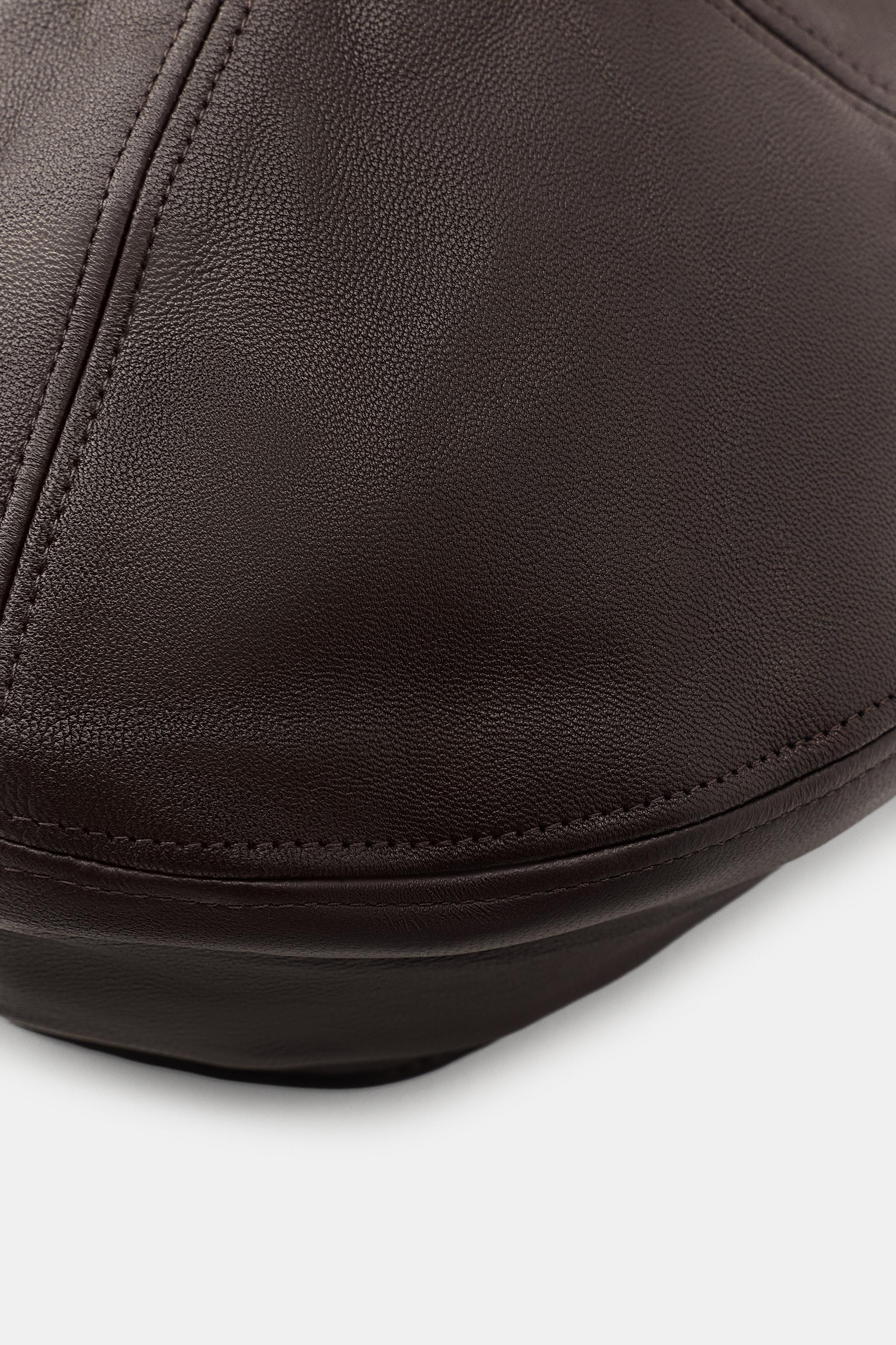 100% LEATHER BERET HAT